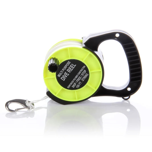 Bobina Scuba Gialla 50 MT Con Frizione Regolabile